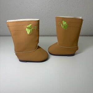 American Girl 18" Doll True Spirit Outfit Knee High Tan Boots Only P2714
